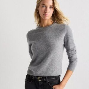 Quince Crewneck Cashmere Sweater Grey Size Small